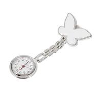 FOMIYES Reloj De Enfermera De Bolsillo Blanco Clip Práctico, Material Duradero, Números Precisos para Mujeres Profesionales Entornos Hospitalarios