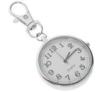 FOMIYES Reloj De Enfermera Pequeño De Bolsillo Reloj Colgante Llavero De Metal Moderno para Mujer para Registro De Enfermería y Uso Diario