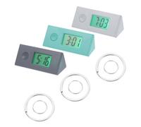 FOMIYES Reloj Llavero Digital Portátil Pequeño con Pantalla Grande para Estudiantes y Enfermeras, Colgante Electrónico de Bolsillo, Pack de 3 Unidades