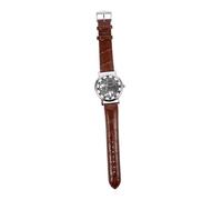 FOMIYES Reloj Mecánico Manual para Hombre Winner 036 con Esfera Redonda Hueca, Números Romanos y Correa de PU Cómoda en Color Plata para Uso Diario