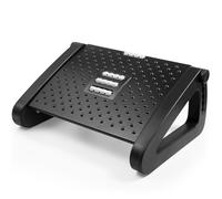 FOMIYES Reposapiés Ergonómico de Oficina con Altura Ajustable y Superficie Antideslizante Reposapiés bajo Escritorio de Plástico Duro y Hierro para Mejorar la Postura y Aliviar Fatiga