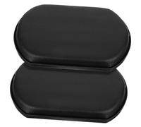 FOMIYES Reposapiés y Fácil de Instalar Silla de Ruedas Ergonómico para de Cuero Negro 2 Piezas Almohadilla para Pantorrillas Que Relaja la Fatiga