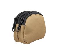 FOMIYES Riñonera Multifunción de Nylon Resistente, Doble Capa, Color Caqui, Tamaño Mini para Senderismo, Montar a Caballo y Deportes al Aire Libre, Bolsa de Cintura Cremallera para Viaje