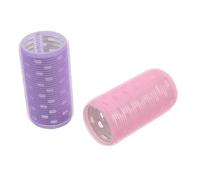 FOMIYES Rizadores de Pelo Jumbo para Volumen 2 Piezas, Tamaño Extra Grande, Núcleo de Aluminio Calentado, para Mujer Cabello Largo y Corto, Uso Manual Fácil en Casa y Viajes, Colores Rosa