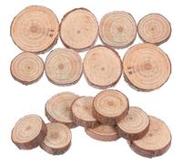 FOMIYES Rodajas de Madera de Pino Naturales para Manualidades 120 Piezas Circulares de 2-3 CM de Diámetro y 05 CM de Grosor Discos Redondos Lisos para Pintura y Decoración DIY Bodas y
