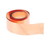 FOMIYES Rollo de Lámina de Cobre Puro 01 MM X 50 MM X 1 M Hoja Fina para Conexión a Tierra y Reparaciones Eléctricas Material de Alta Conductividad para Bricolaje y Fabricación de