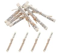 FOMIYES Rollos de Mezuzá Kosher 10 Piezas, Pergamino Bíblico de Papel Resistente 7,5 X 1 Cm, Decoración Religiosa Judía para Puertas Exteriores Bendición y Símbolo Tradicional