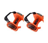 FOMIYES Ruedas Ajustables para Patines de Talón Resistentes y Portátiles Diseño Luz LED para Color Naranja para Patinaje al Aire Libre y Entrenamiento de Equilibrio