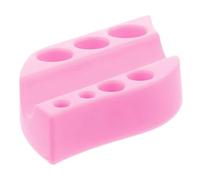 FOMIYES Soporte de Tazas de de Silicona para de Organizador de Pigmentos y de Micropigmentación Diseño Ovalado Color Rosa para Salones y Profesional