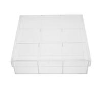 FOMIYES Soporte para Bolas de Secadora Caja de Almacenamiento Transparente con Tapa a Prueba de Polvo Contenedor Multifuncional para Lavandería Organizador de Toallitas para Secadora