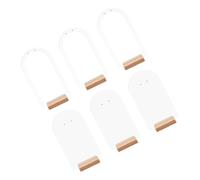 FOMIYES Soporte para Pendientes de Acrílico con Base de Madera Exhibidor de Joyas de Organizador de Pendientes con Diseño y Elegante para Venta y Almacenaje