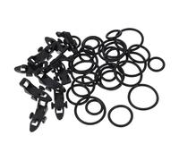 FOMIYES Soportes de Anzuelos de Pesca Almohadilla de Espuma Negra 10 Unidades Herramienta Resistente para Pesca Mar Accesorios Portátiles para Cañas y Cebos Ideales Aire Libre