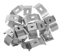 FOMIYES Soportes de Montaje Metálicos para Persianas Verticales, 20 Abrazaderas Clips de Resorte, Soporte Lateral y Superior para Cortinas y Tratamientos de Ventana, Repuesto Resistente