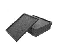 FOMIYES Tablero de Clasificación de Rompecabezas de Fieltro 30x24 Cm, Bandeja Multifuncional para Organizar Piezas hasta 1000 Unidades, Set de 6 Unidades en Color Gris Oscuro, Organizador
