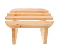 FOMIYES Taburete de pie de sauna de baño taburete pequeño para baño reposapiés de bañera taburete para terraza taburete de ducha taburete de escritorio taburete de sauna Madera Beige