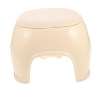 FOMIYES Taburete Plástico con Almacenamiento y Patrón de Dibujos Animados Reposapiés Antideslizante para Manicura y Pedicura Banco Pequeño Multifuncional para Baño y Cocina el Hogar