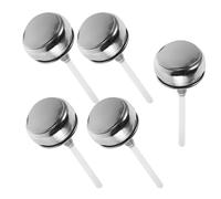 FOMIYES Tapas para Dispensador de Alcohol a Presión 5 Piezas Acero Inoxidable y Aluminio Compatibles Botellas de Refresco Prevención de Fugas Aptas para Uso Doméstico y Profesional