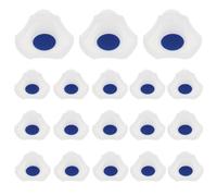 FOMIYES Tapón de Sellado de Embudo de Laboratorio de Pe Polietileno Blanco, Accesorio Antipolvo para Soluciones Químicas, Paquete de 30 Unidades para Experimentos Científicos