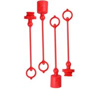 FOMIYES Tapones Antipolvo Hidráulicos 3/4 Pulg Npt de Plástico 2 Juegos de Cubiertas para Acopladores Rápidos Resistentes a Altas Temperaturas Protección para Mangueras y Conectores