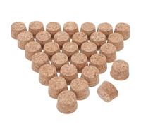 FOMIYES Tapones de Corcho para Botellas de Vino 30 Piezas, Tapones Cónicos de Madera Natural 30,5x25x20 Mm, Tapa de Sellado Reutilizable para Botellas Boca de 26-28,5 Mm, Uso