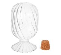 FOMIYES Tarro de Cristal Transparente para Cerillas Decorativas Tapa Resistente Humedad, Frasco de Vidrio Decorativo Mediano para Almacenamiento y Exhibición en Hogar y Cocina