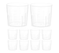 FOMIYES Taza Medidora de Plástico, Vaso Medidor Transparente Graduado 30ml, 50 Pcs, Medición Precisa, Resistente a Roturas, para Dispensar Medicamentos y Laboratorio Reutilizable