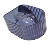 FOMIYES Tazón para Manicura de Acrílico Transparente para Salón y Hogar Cuenco de Remojo para Uñas para Suavizar Cutículas y Eliminar Esmalte Gel Duradero y Ergonómico