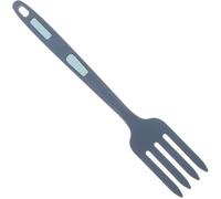 FOMIYES Tenedor Grande de Silicona para Servir Pasta y Mezclar Ensalada, Tenedor de Cocina Práctico de Color Azul Oscuro, Utensilio Lavable y Ergonómico para Uso en Hogares y Restaurantes