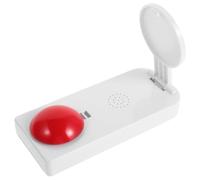 FOMIYES Timbre de Juego Electrónico Sonido, Botón Pulsador Rojo Compacto sin Pilas, Adecuado para Programas de Juegos, Actividades Familiares y Dinámicas de Equipo