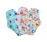 FOMIYES Toalla Sanitaria De Bambú Carbón Reutilizable 3 Unids m Protección Diaria Para Menstruación y Lactancia Broches