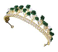 FOMIYES Tocado de Novia con Aro para El Pelo Flor Falsa Rosa Decoración para El Pelo de Boda