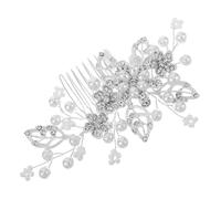 FOMIYES Tocado De Novia Con Gemas De Imitación Accesorio Cabello De Boda Para Peinados Tipo Moño o Recogido Elegante Para Novias y Damas De Honor