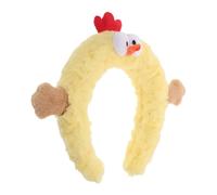 FOMIYES Tocado De Pollo De Peluche Divertido Forma De Pollito Diadema De Maquillaje Para Días De Spa Accesorio Cabello Para Fotos De Cumpleaños