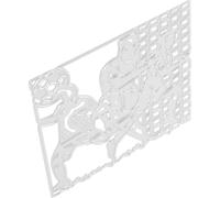 FOMIYES Troqueles de Corte Decorativos Plantilla de Troquelado de Equipo de Fútbol, Acero al Carbono, Plata, para Scrapbooking y Manualidades Diy, Amantes del Bricolaje Expertos
