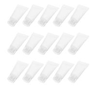 FOMIYES Tubos Rellenables para Loción 5 Ml - 100 Unidades de Plástico Mate Tapa de Rosca - Envases Vacíos para Crema de Manos Limpiador Facial y Artículos de Tocador para Viaje