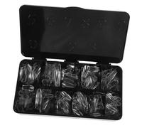 FOMIYES Uñas Postizas Acrílicas Transparentes 500 Uñas Tipo Ataúd Para Extensiones y Manicura