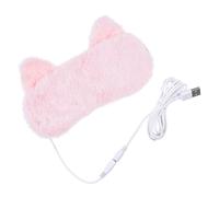 FOMIYES USB Máscara Térmica para Ojos para Dormir, Parche Ocular Calentado Compresa Caliente de Franela y PP Adecuado Antes de Acostarse