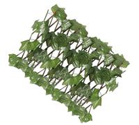 FOMIYES Valla Extensible de Hojas Verdes Artificiales 40x21 Cm, Enrejado Decorativo Plástico para Jardín y Balcón, Pared Simulada Resistente para Privacidad y Decoración Exterior