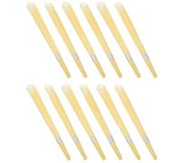 FOMIYES Varillas de Aromaterapia para Oídos 12 Pcs Tamaño Grande, Color Amarillo Claro, Aroma a Bergamota, Cera Compacta, Práctica para Aliviar Tapones y Cuidado Familiar del Oído