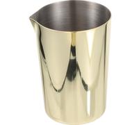 FOMIYES Vaso Mezclador de Cóctel de Acero Inoxidable Acabado Dorado, Jarra Grande para Bar y Hogar, Agitador Metálico Resistente para Preparar Bebidas y Cocteles en Casa