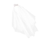 FOMIYES Velo De Novia Tiara De Novia Para Despedida De Soltera Favores De Despedida De Soltera Velos De Boda Para Novias Velo De Diadema Velo De Soltera Para Novia Novio Malla