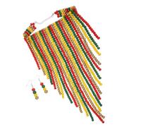 FOMIYES Wooden Beaded Necklace Handmade For Women Lightweight Ethnic Jewelry Boho Statement Accessory For Daily Wear And Parties