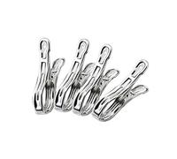 FOMMEN Pinzas de metal para ropa, clips para cubierta de fila, paquete de 20 clips de toalla de piscina de acero inoxidable de 3.5 pulgadas, clips de silla para toallas de playa, clips de jardín,