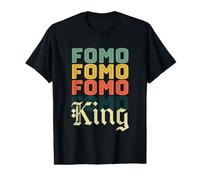FOMO King - Piedra criptográfica Retro Vintage Camiseta gráfica económica