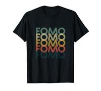 FOMO - Miedo a perderse Vintage Retro Envejecido Camiseta gráfica económica