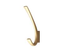 FOMWWVYS Perchero Gancho Colgante de Pared for Dormitorio, Dorado Negro, Llavero de gabinete de aleación de Zinc, Colgador de Pared, Accesorios de baño(Gold)