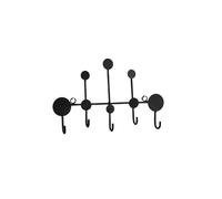 FOMWWVYS Perchero Gancho de Pared Creativo nórdico for Almacenamiento, Llavero, Perchero for habitación, decoración del hogar, Entrada, Negro, Dorado, 1 ud.(Black)