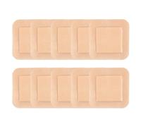 FONCBIEN 10ud Apósito de Espuma de Silicona con Borde, Apósito Adhesivo estéril para heridas Apositos Adhesivos Impermeables para cortes, pieles sensibles 7.5 x 7.5cm
