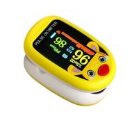 FONCBIEN Oxímetro de Dedo para niños, Oxímetro de Pulso Pediátrico con Pantalla TFT a Color, Monitorización Previa de Saturación de Oxígeno en Sangre y Pulso en Segundos, Alineación Automática