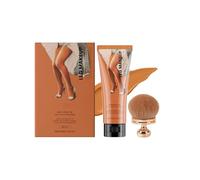 Fond de teint anti-cernes jambes, waterproof, longue tenue, léger, couvrant jambes et corps, convient à toutes les carnations, 100 g + pinceau (poudre bronzante)